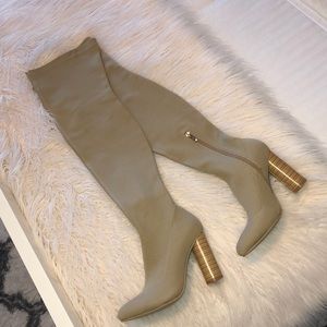 SIMMI LONDON Nude Thigh High Boots